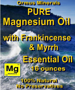 Ormus Minerals Pure Magnesium Oil with Frankincense and Myrrh E O's Ormus Minerals Pure Magnesium Oil with Frankincense and Myrrh E O's